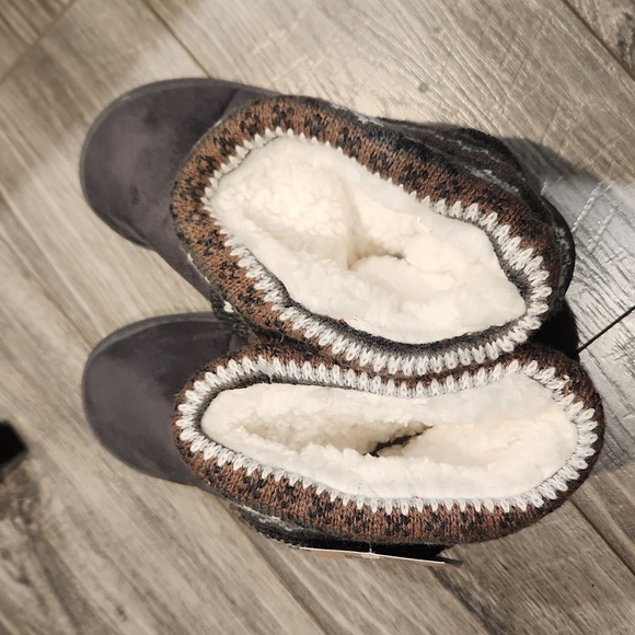 NWT Muk Luks Women's Slippers sz L (9-10) grey - Picture 6 of 9